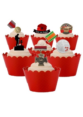 Cake toppers remembrance day - remembrance,