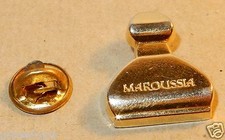 Metal Gold Pin Perfume Bottle Maroussia
