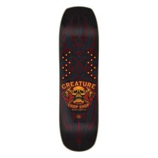 Creature Chop Shop Pinstripe Black Orange Skateboard Deck 8.75"