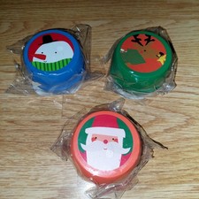 Stocking Fillers Kids Wooden Yoyo X 3 Blue Green Orange