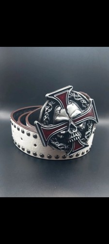 Legendary skull cross belt - skull,