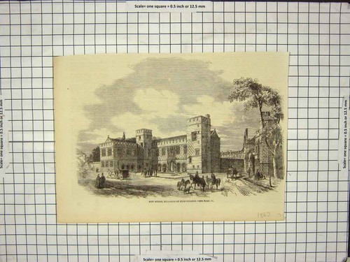 Original old antique print - original,