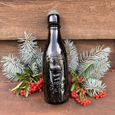 Vintage Black Glass Beer