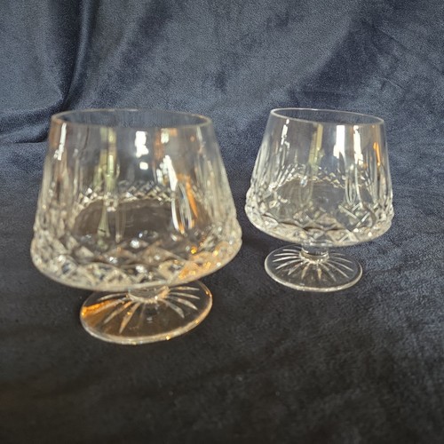 Pair vintage heavy crystal - 'e',
