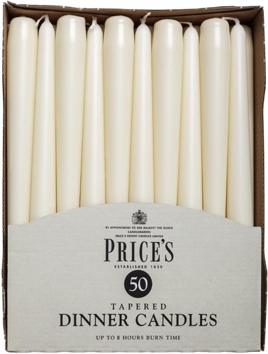 Price tapered dinner - tapered, candles