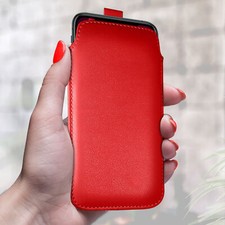 Leather pull tab flip case - pull,