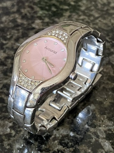Rare accurist pink diamonte - rare,