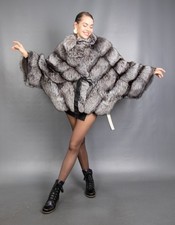 16558 NEW GORGEOUS REAL SAGA FURS SILVER FOX COAT JACKET BEAUTIFUL LOOK SIZE 3XL