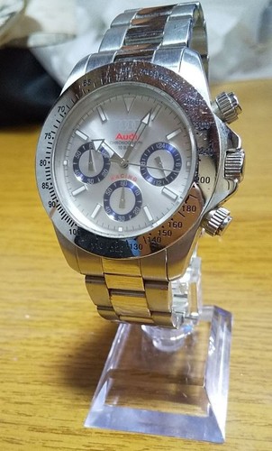 Audi men silver chronograph - men's,