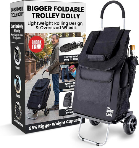 Bigger black trolley dolly - black,