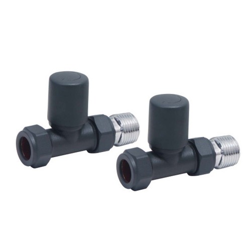 Anthracite straight radiator - anthracite,