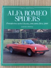 ALFA ROMEO Spiders ~ Duetto 1300,1600,1750, 2000  * Hardcover book by David Owen