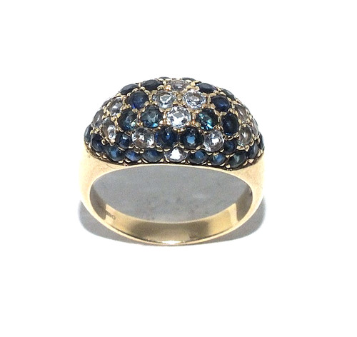 Ladies 9ct yellow - , ring