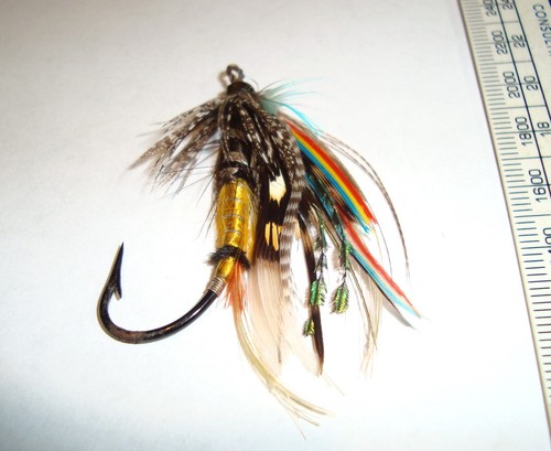 Vintage fishing salmon - , fly