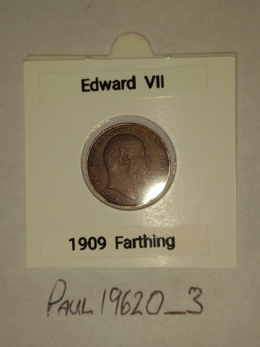 Edward vii 1909 farthing - edward,