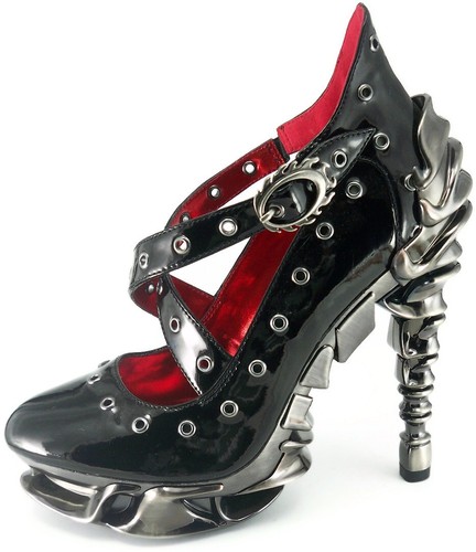 Hades crow black - black, pump