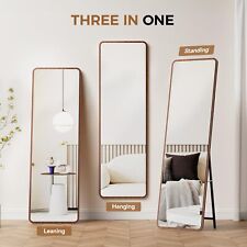 61 Inch Full Length Mirror Arch/Square Wall Mounted Free Standing Floor Mirror