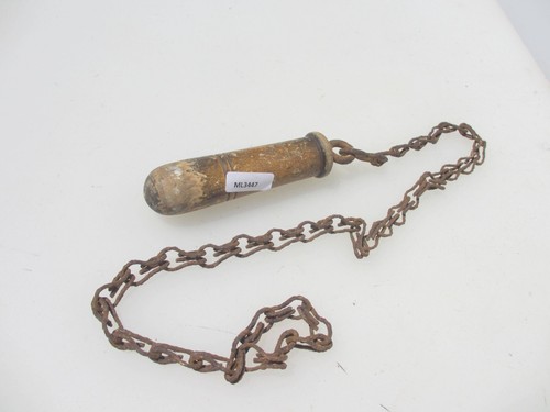 Vintage wooden cistern handle - vintage,