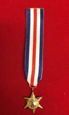 MINIATURE WW2 FRANCE AND GERMANY  STAR  MEDAL - BRAND NEW FAST DISPATCH