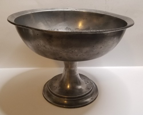 Antique pewter pedestal - pedestal, fruit