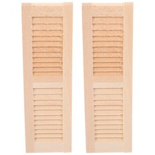 2Pcs Miniature Shutters DIY