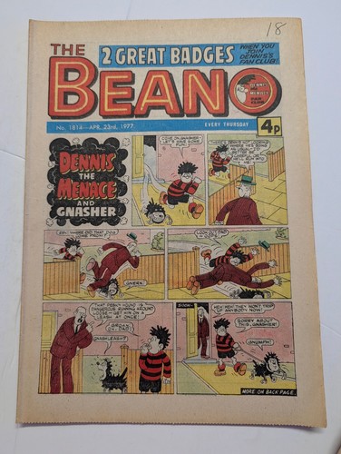 Beano comic 1814 - comic, april