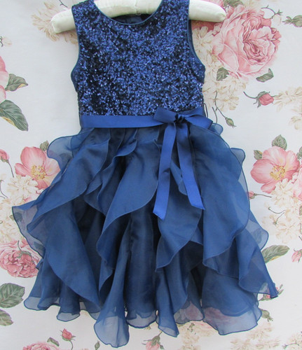 Monsoon navy blue - blue, ruffle