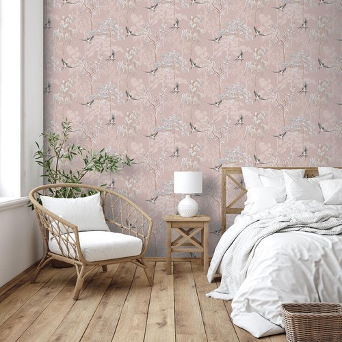 Oriental bird garden wallpaper - bird,