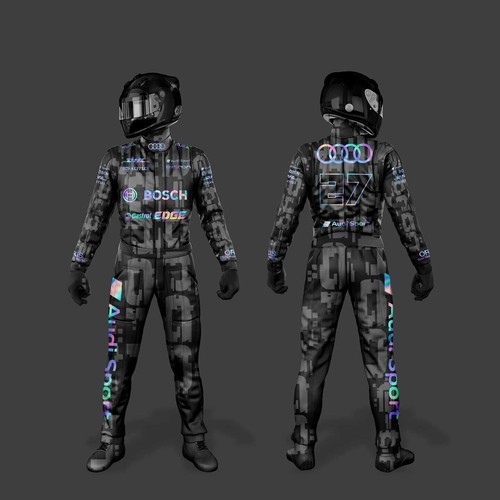 Kart racing suit audi fan - go,
