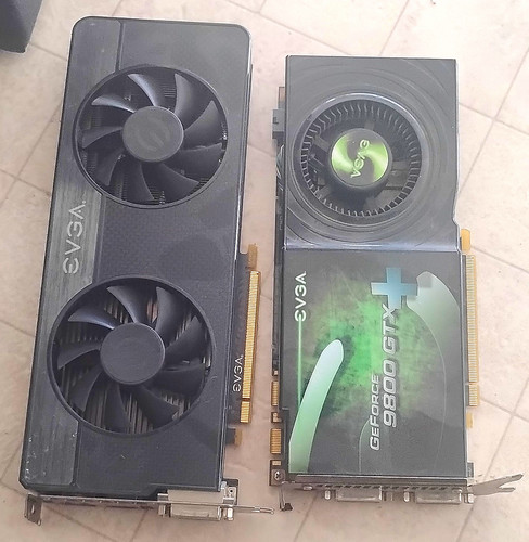 Old video cards - cards., for