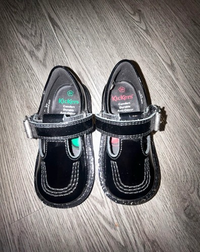 Girls black bar kickers - black,