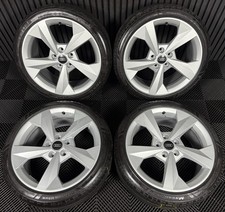 18'' GENUINE AUDI A3 S LINE SILVER ALLOY WHEELS ALLOYS TYRES S3 GOLF 8V0601025J