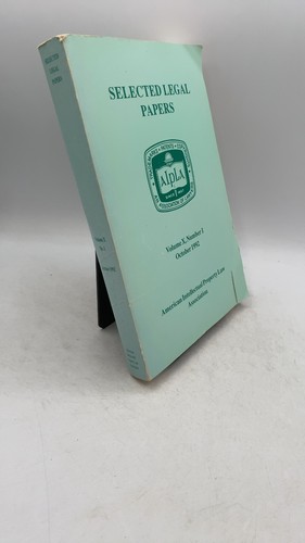 Selected legal papers volume - legal, papers,