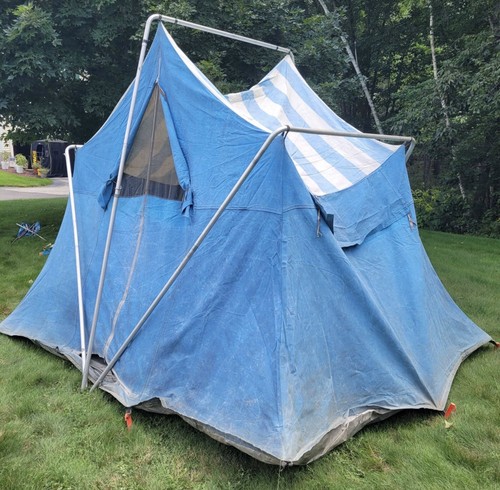Vintage canvas cabin tent - vintage,