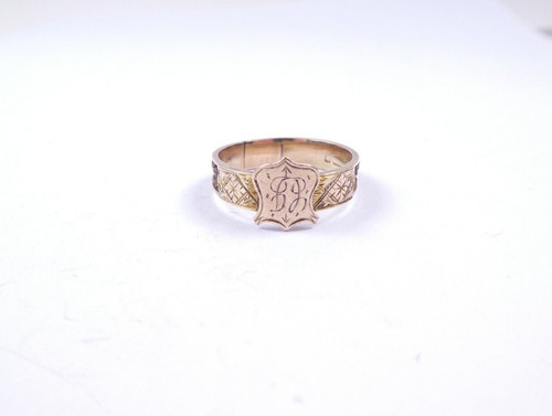 Rose gold mourning ring - rose,