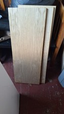 3 Oak veneer alcove shelves -