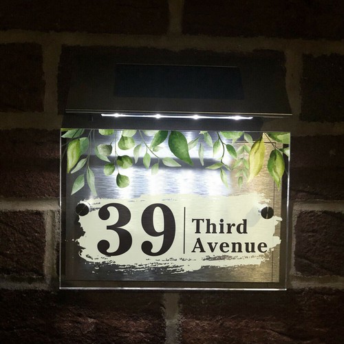 Personalised house number - personalised,