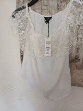 Bnwt Lipsy White Sequin Lace