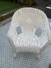 Vintage Wicker ,White Rattan