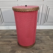 Vintage wicker laundry basket - laundry,