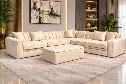 Luxury velvet corner sofa - luxury,