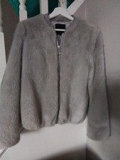 Ladies Faux Fur Jacket. New Look Size 10