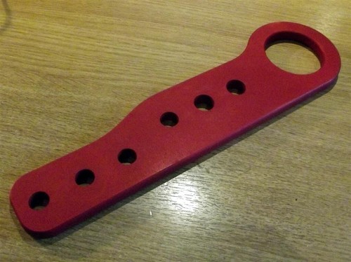 Anodized aluminium rear - , tow