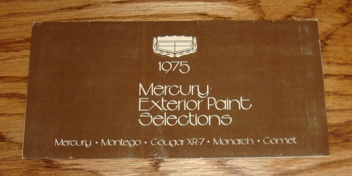 Original 1975 mercury exterior - original,