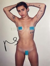 miley cyrus signed autographed