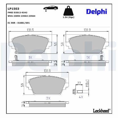 Brake pad set - brake, set,