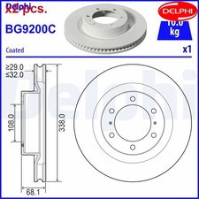 Front brake disc fits toyota - brake,
