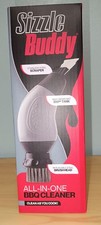 Sizzle Buddy Stainless Steel BBQ Brush with 300ml Tank & Scraper for Cleaning 