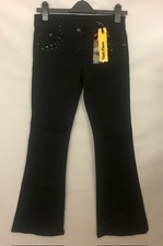 Ladies Black Falmer Jeans Kick