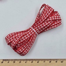 5 Metres Gingham Ribbon Double